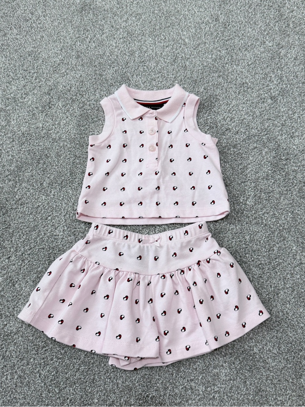 Tommy Hilfiger Light Pink Polo Top with matching skort